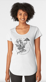 Hanuman - Shree Ram mantra Premium Scoop T-Shirt