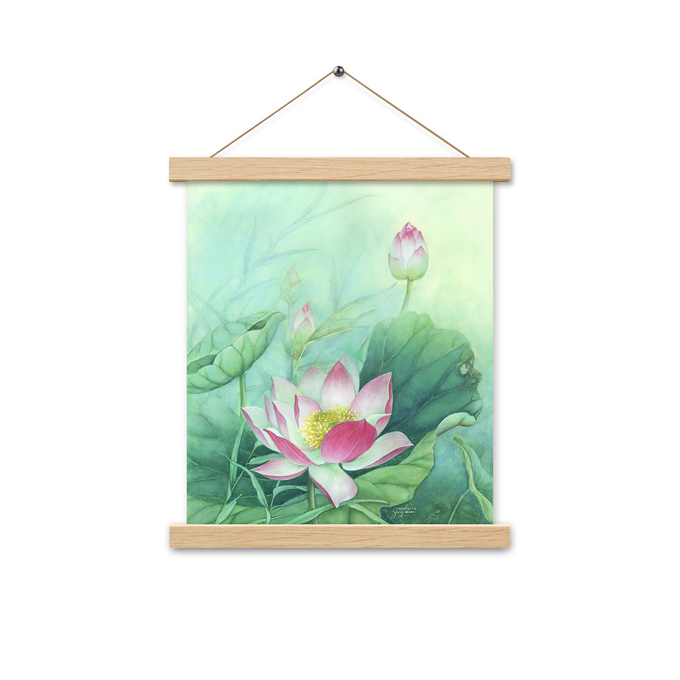 Thumbnail: Poster with hangers: Fragrant Lotus