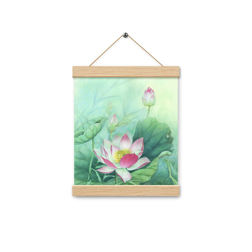 Poster with hangers: Fragrant Lotus | NiveditaJoy.Art