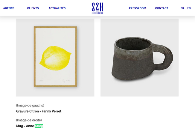 Un photo de Mug évasé en grès noir, émail gris, de la créatrice Anne Krieg.