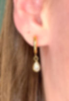 Golden Dewdrop Earrings (teardrop)