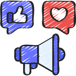 Social media marketing icon – Dixaz