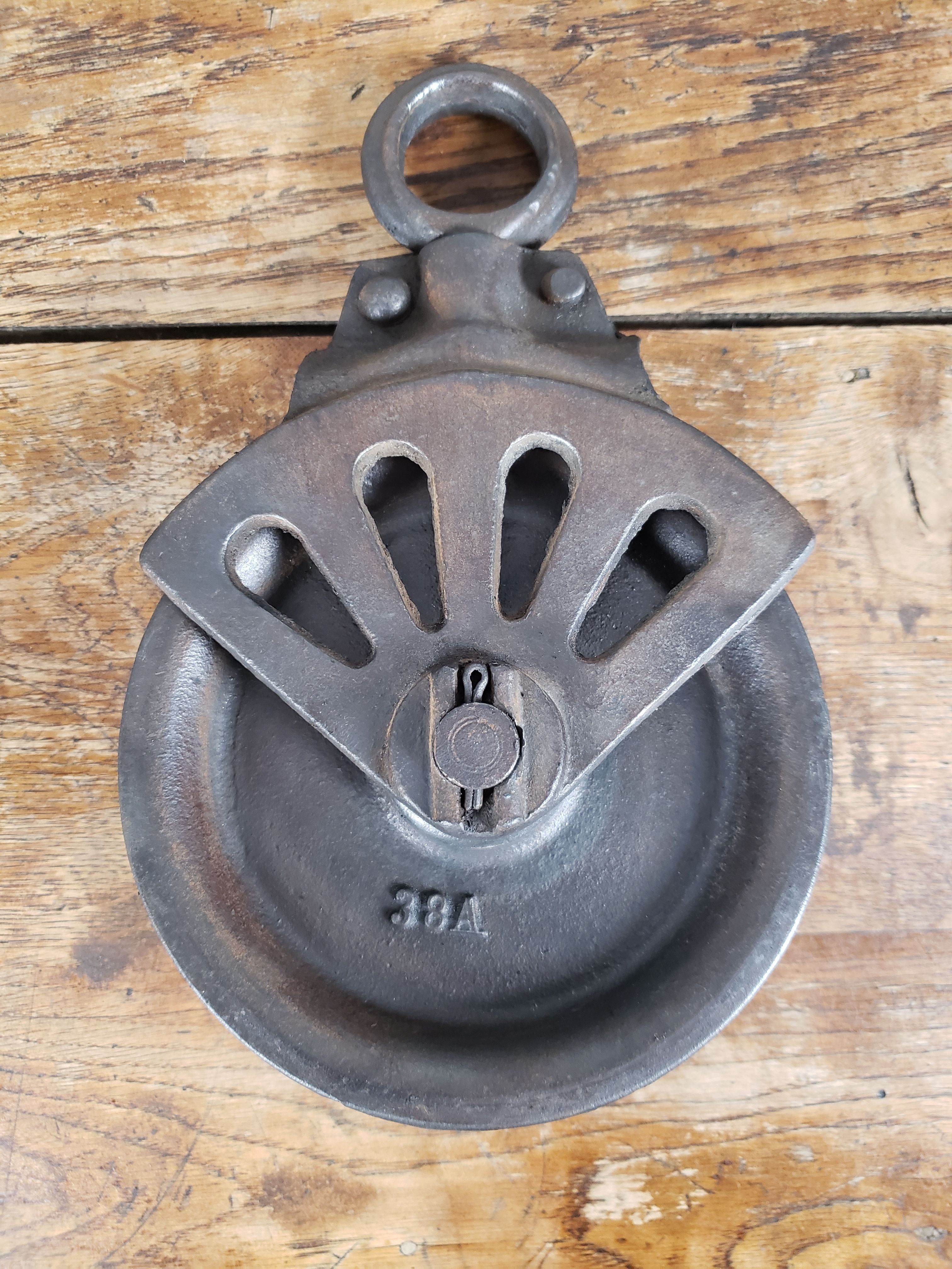 フランス アンティーク 滑車.