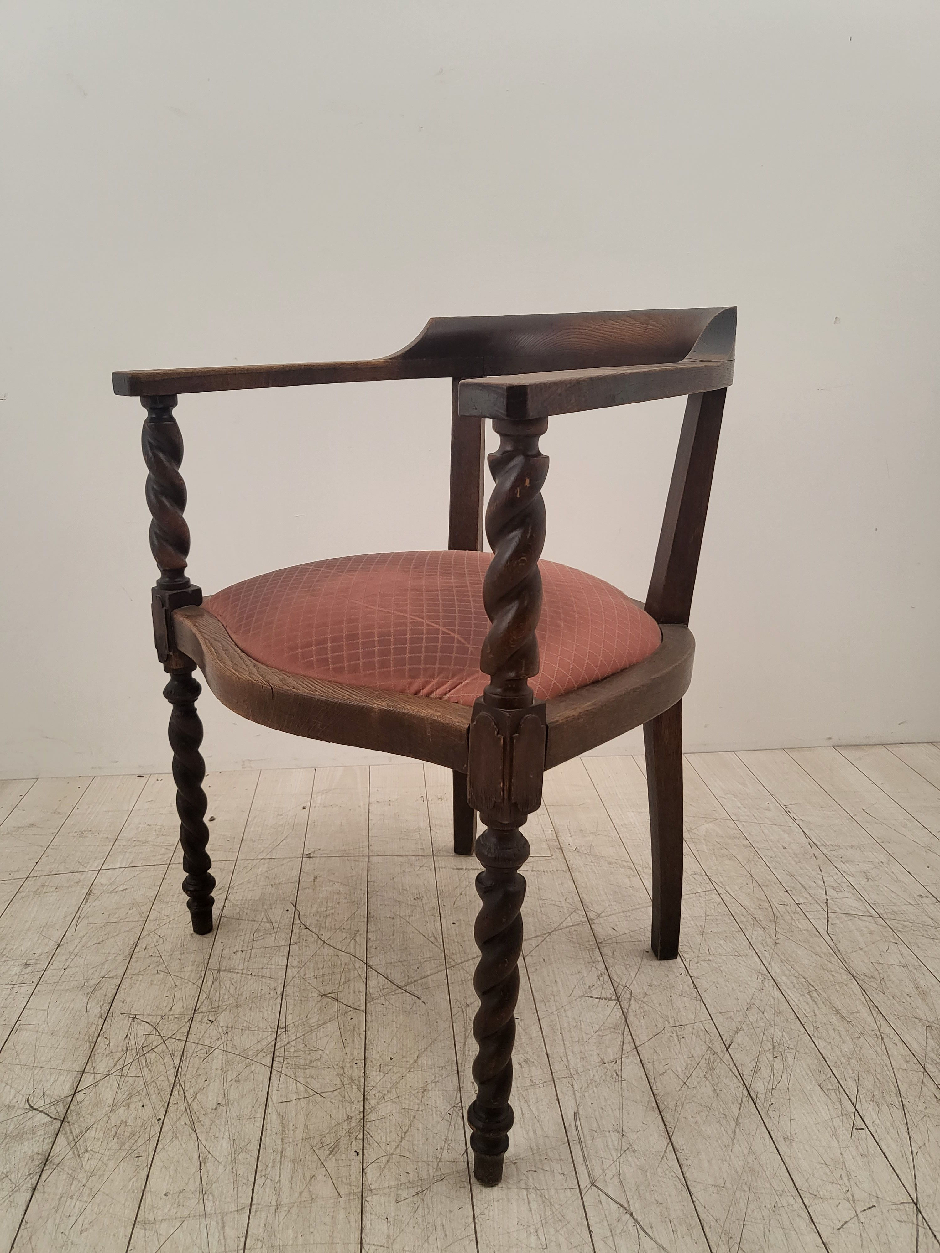 フランスアンティーク　ウッドチェアー４