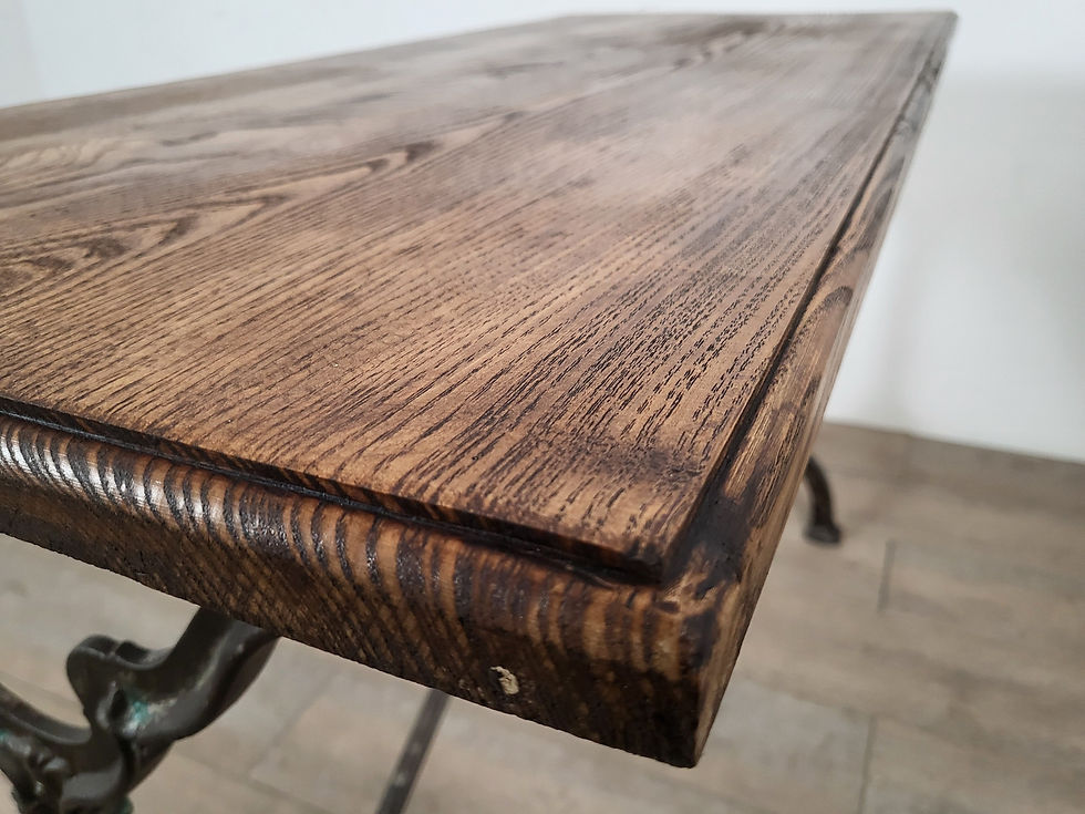 Miniature : フランス アンティーク ブラッスリーテーブル レストラン　作業台　ショップデイスプレイ　店舗什器