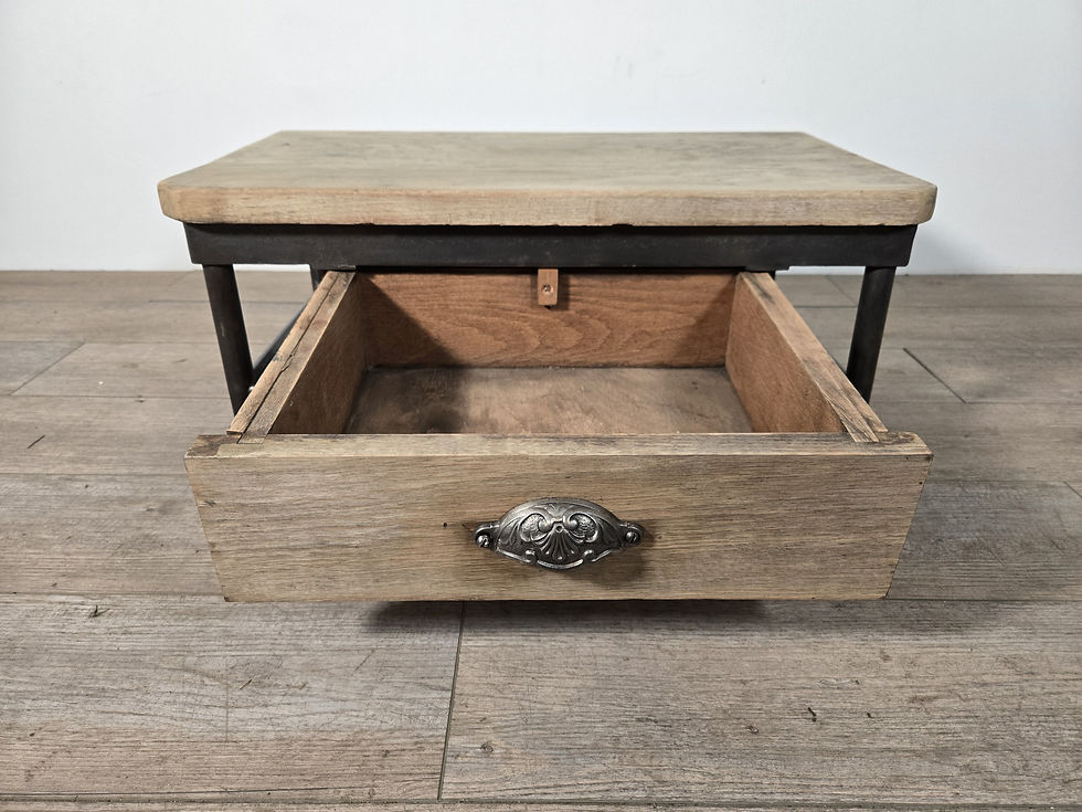 Miniature : フランス アンティーク　インダストリアル　踏み台　収納棚　サイドテーブル　リュスティックな収納　ショップディスプレー　店舗什器