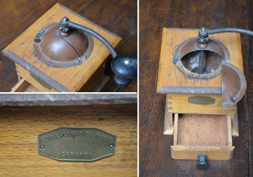 Miniature : フランス アンティーク コーヒーミル. xxx プジョー....