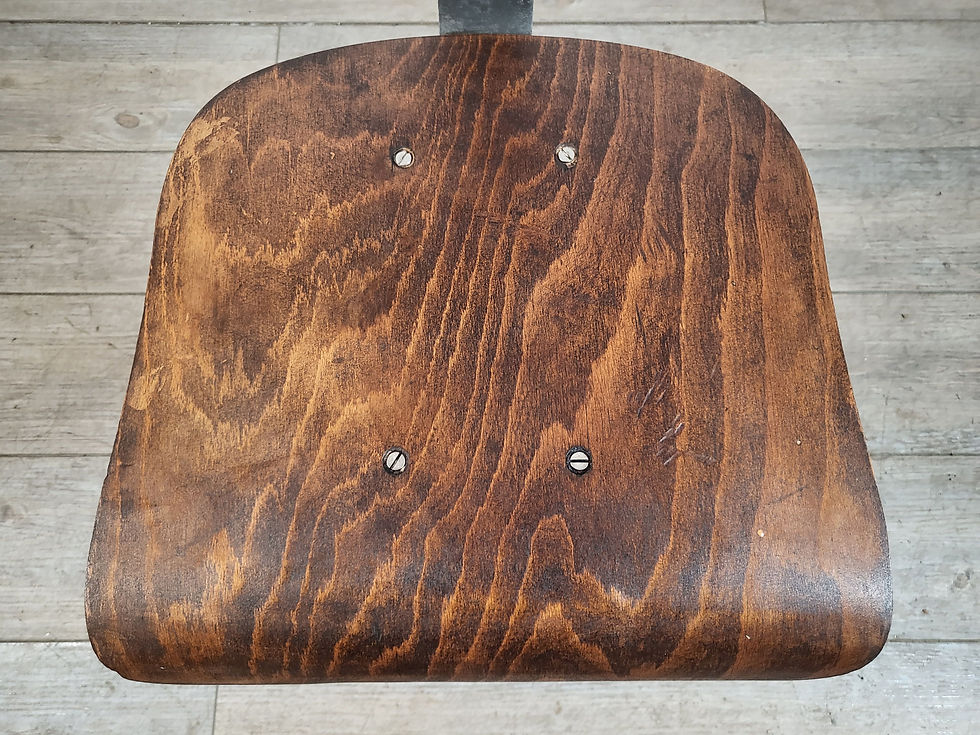 Miniature : フランス アンティーク　SINGER社製風　 シンガー スツール　チェアー  インダストリアルチェアー　カッコイイチェアー