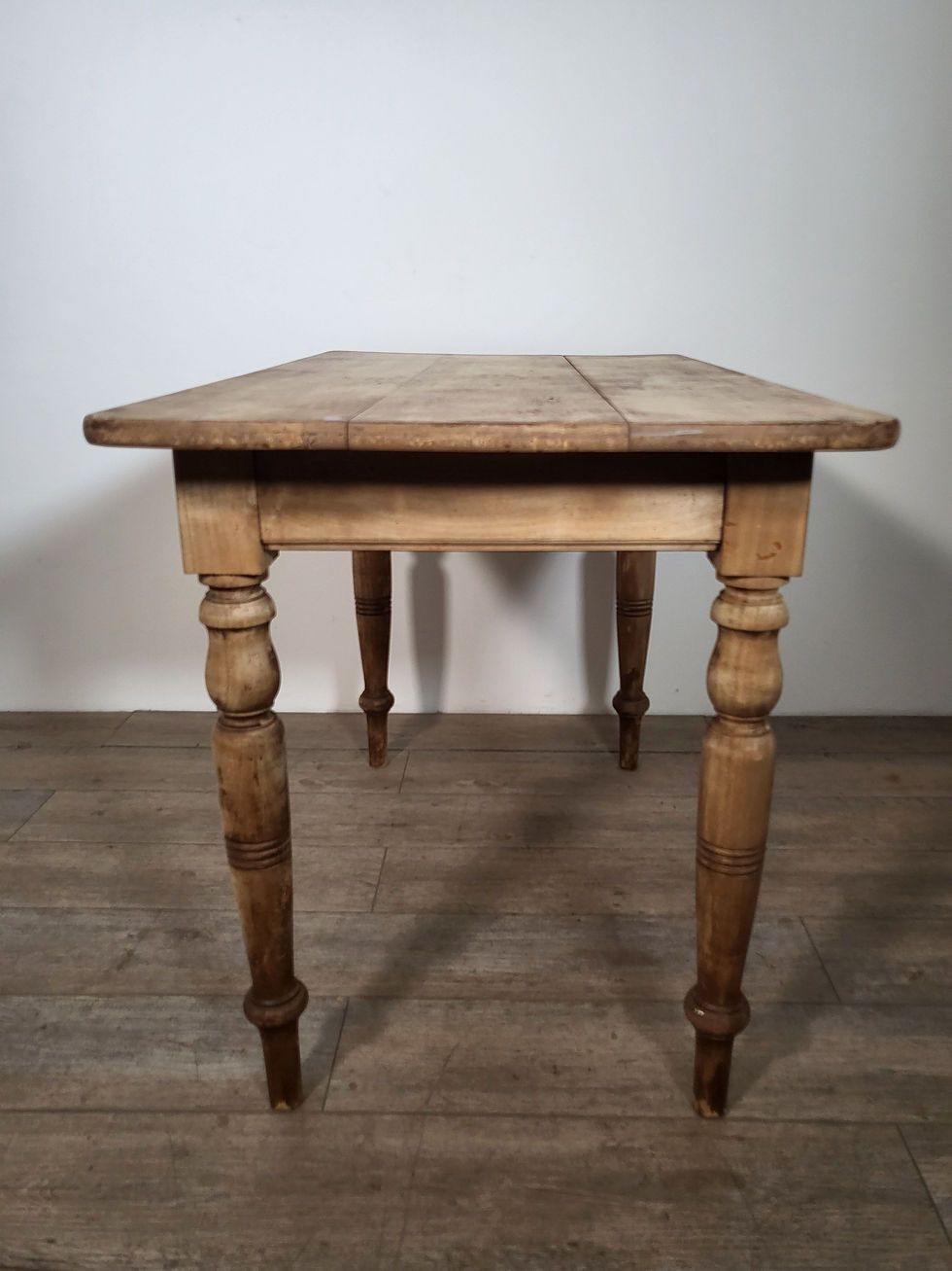 Miniature : フランス アンティーク  木製のブラッスリーテーブル　お洒落なテーブル