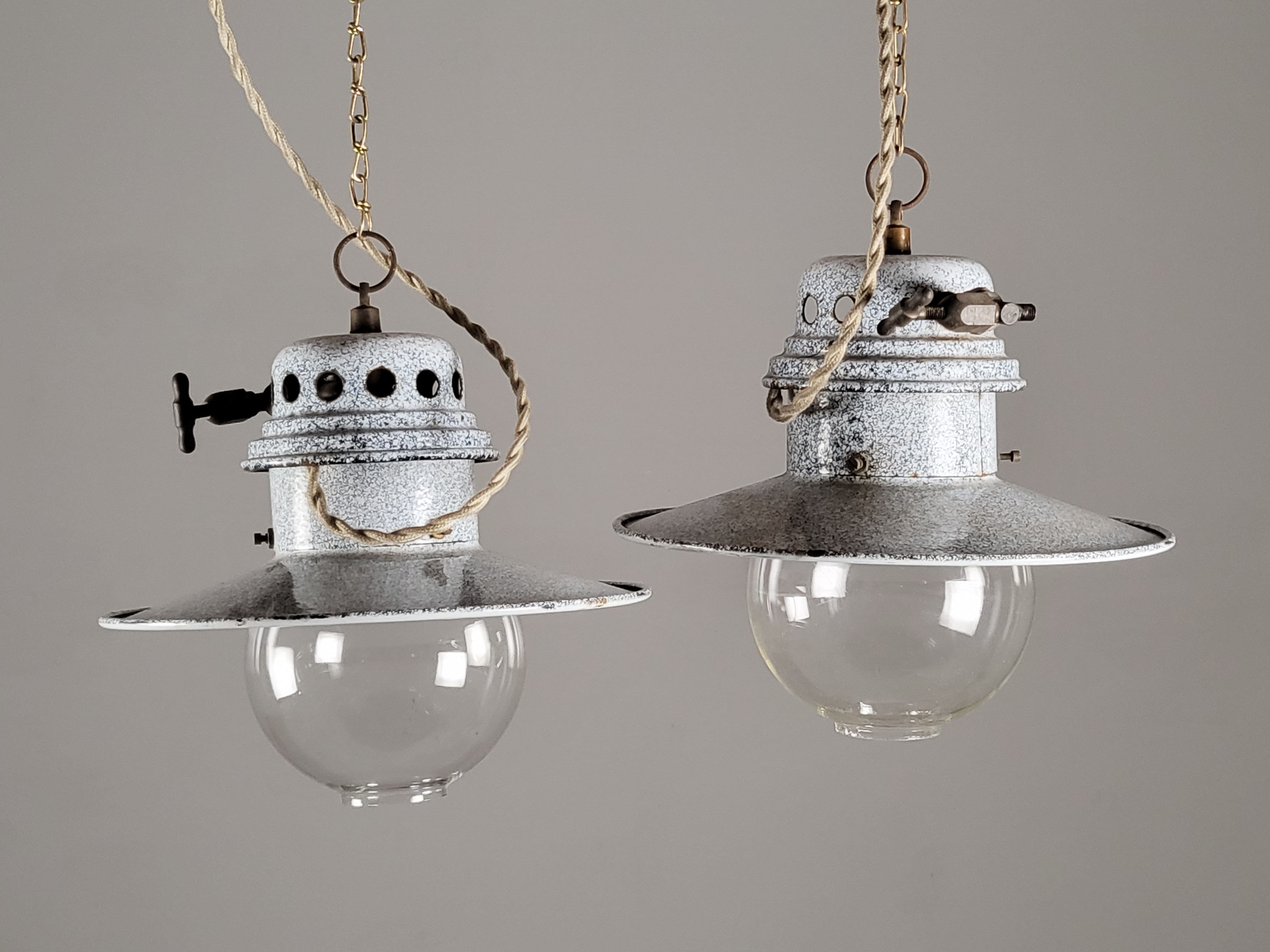 フランス アンティーク インダストリアル 吊り下げランプ ガスランプ カッコイイ家具 お洒落なランプ