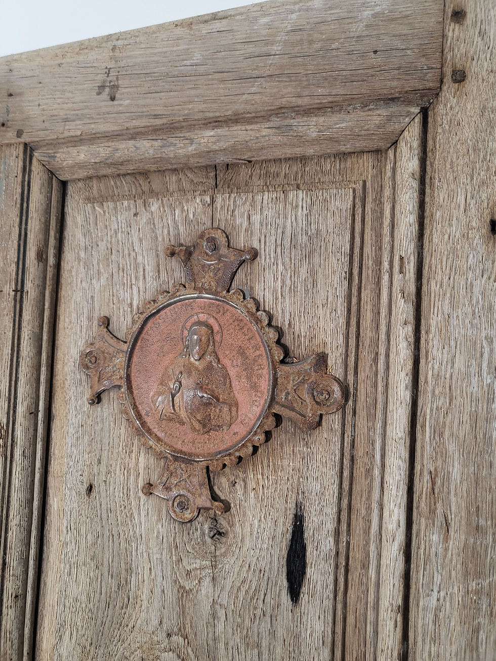 Miniature : フランス アンティーク 　１８９０年代後半　修道院のドア　オーク材　おへやのドア　カッコいいドア　お洒落ドア　ショップディスプレー