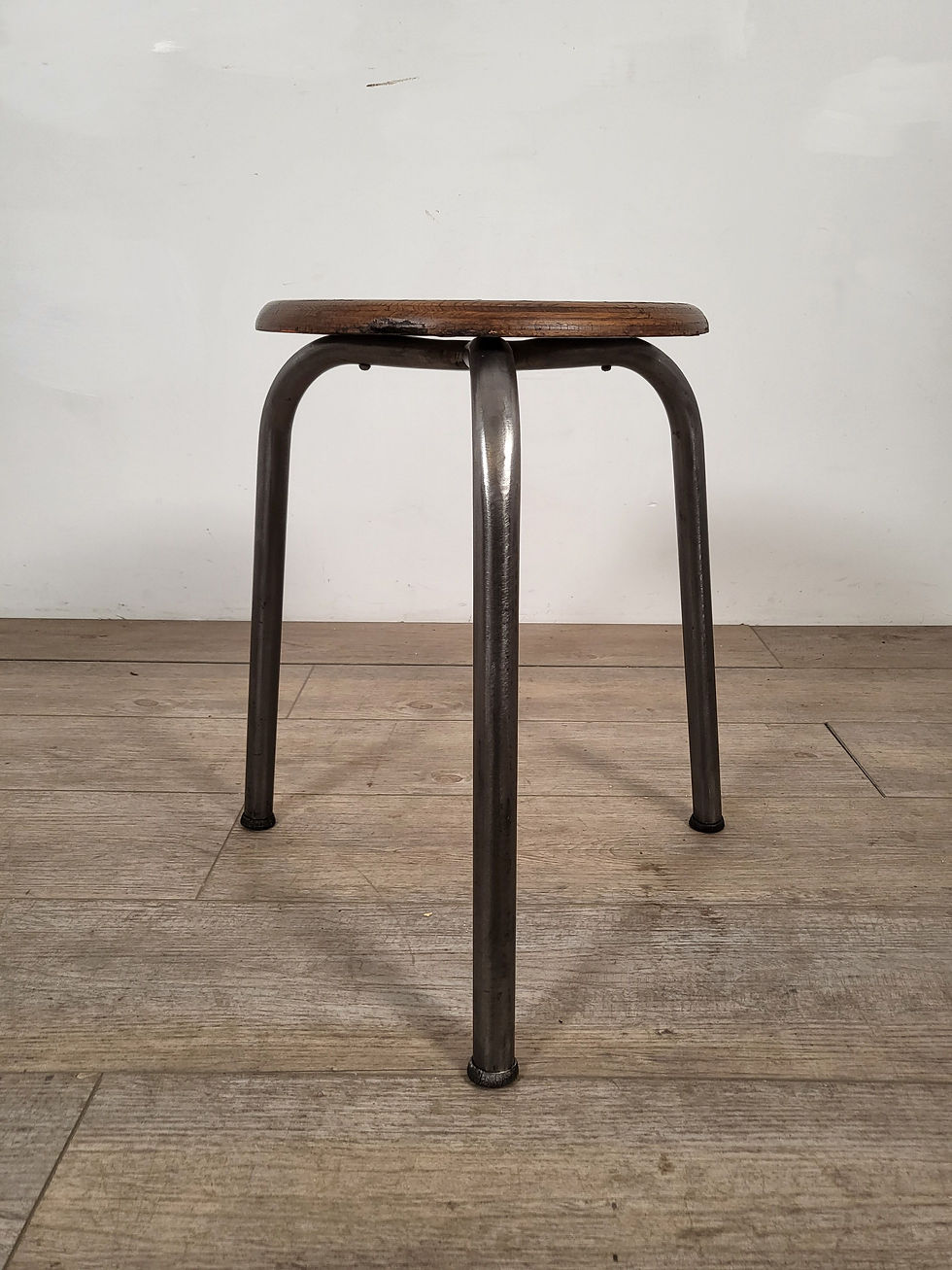 フランス アンティーク ジャン・ インダストリアル スツール 三脚スツール