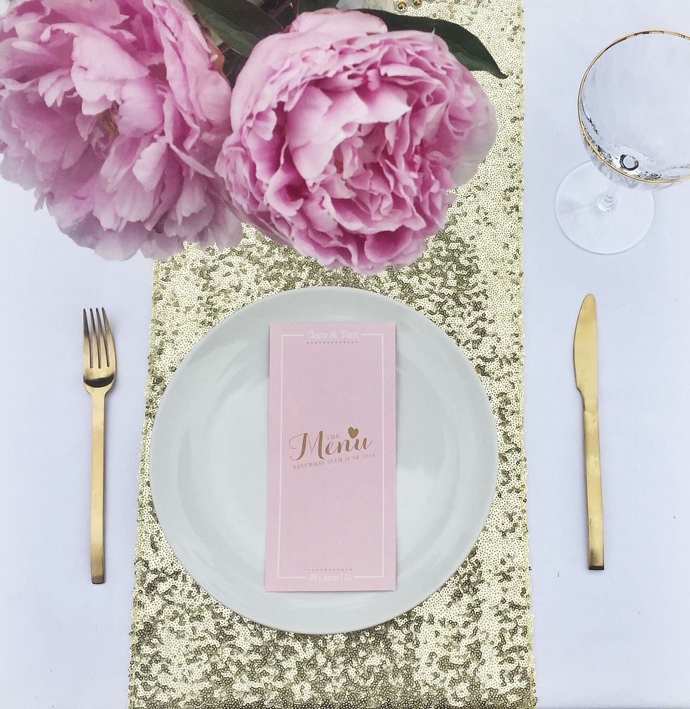 Thumbnail: LIGHT GOLD SEQUIN TABLE RUNNER