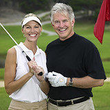 Golfing Couple