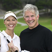 Golfing Couple