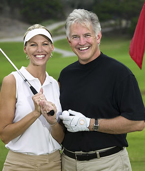 Golfing Couple