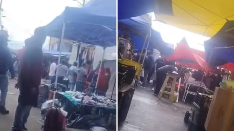 ⚠️ Balacera en tianguis de Xalatlaco deja varios muertos tras riña entre comerciantes