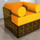 Miniature : Fauteuil salon : Triangulation Ligne 171-19 jaune