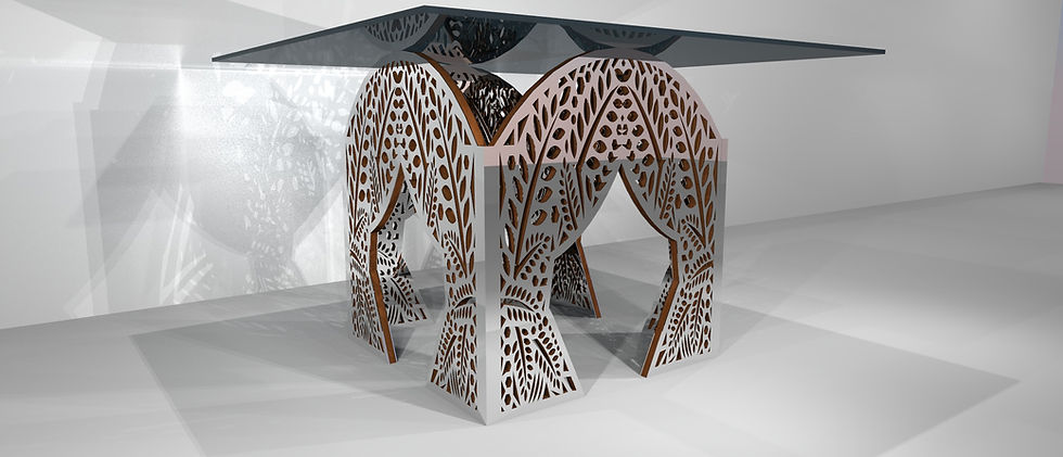 Table carrée Jungle