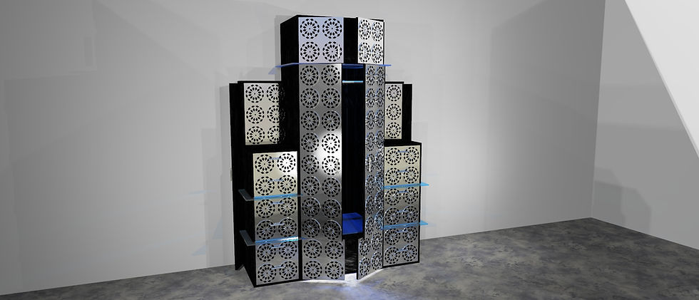 サムネイル： Grande Armoire Penderie "Rosace"