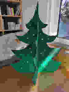 Kinder Weihnachtsbaum, basteln, Pappe, Tanne, katharina rührt
