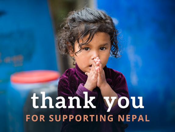 THANK YOU FOR HELPING NEPAL