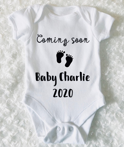 coming soon baby vest