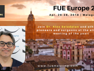 El Dr. Seiadatan participa en el congreso FUE Europa 2018 Malaga 26-28 Abril
