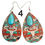 Thumbnail: Wooden water drop earrings