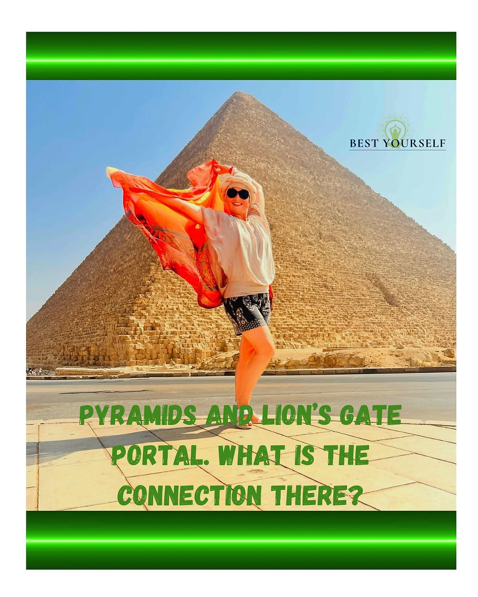 Pyramids and Lion's Gate Portal. What is the connection there?