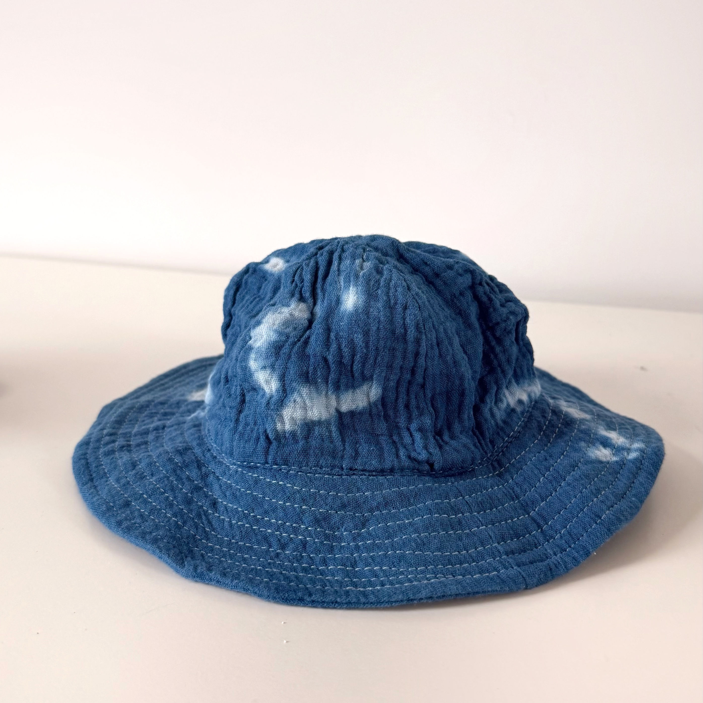 Indigo Dyed Baby Sun Hat