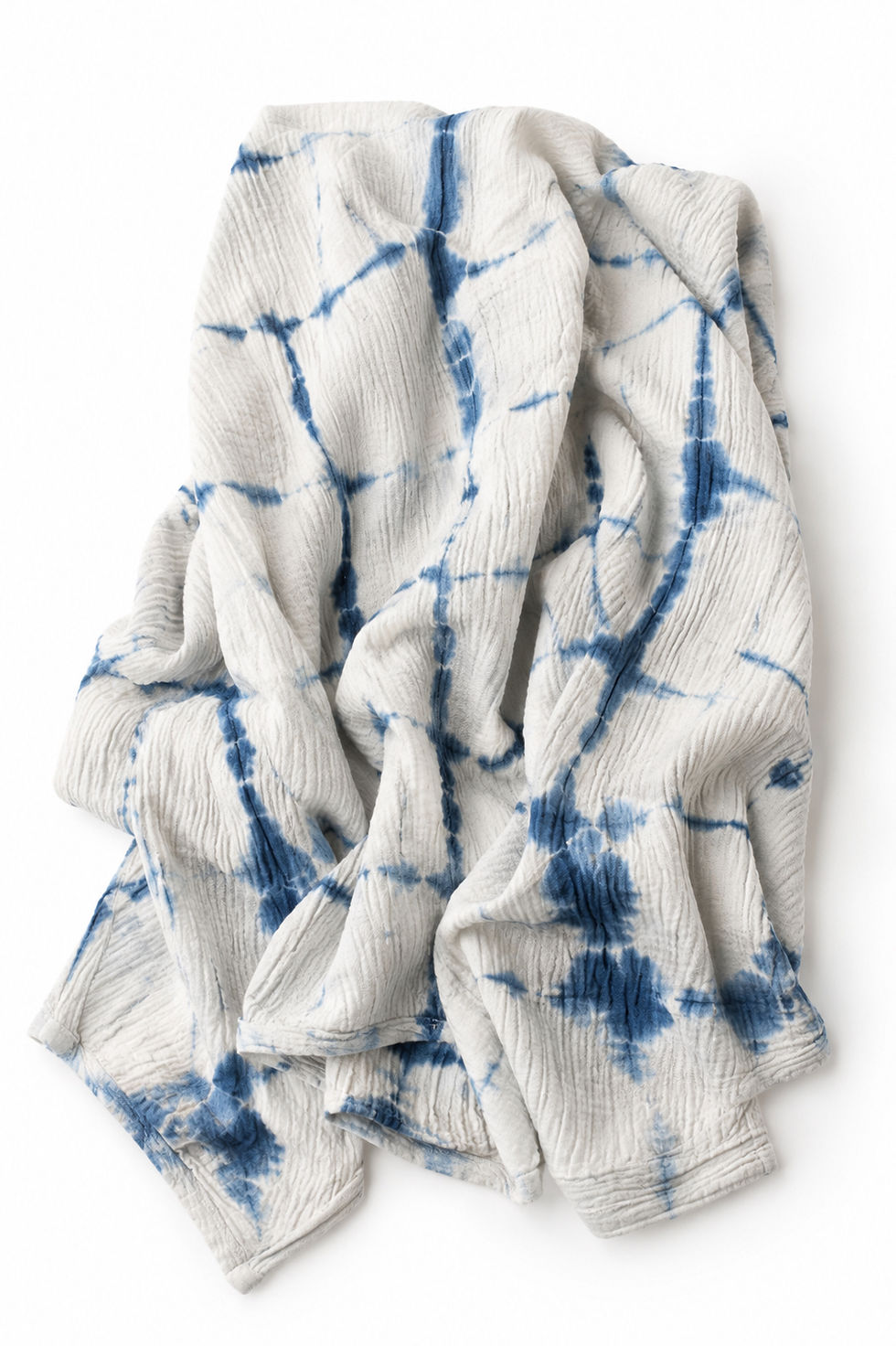 Thumbnail: Indigo Dyed Organic Cotton Swaddle