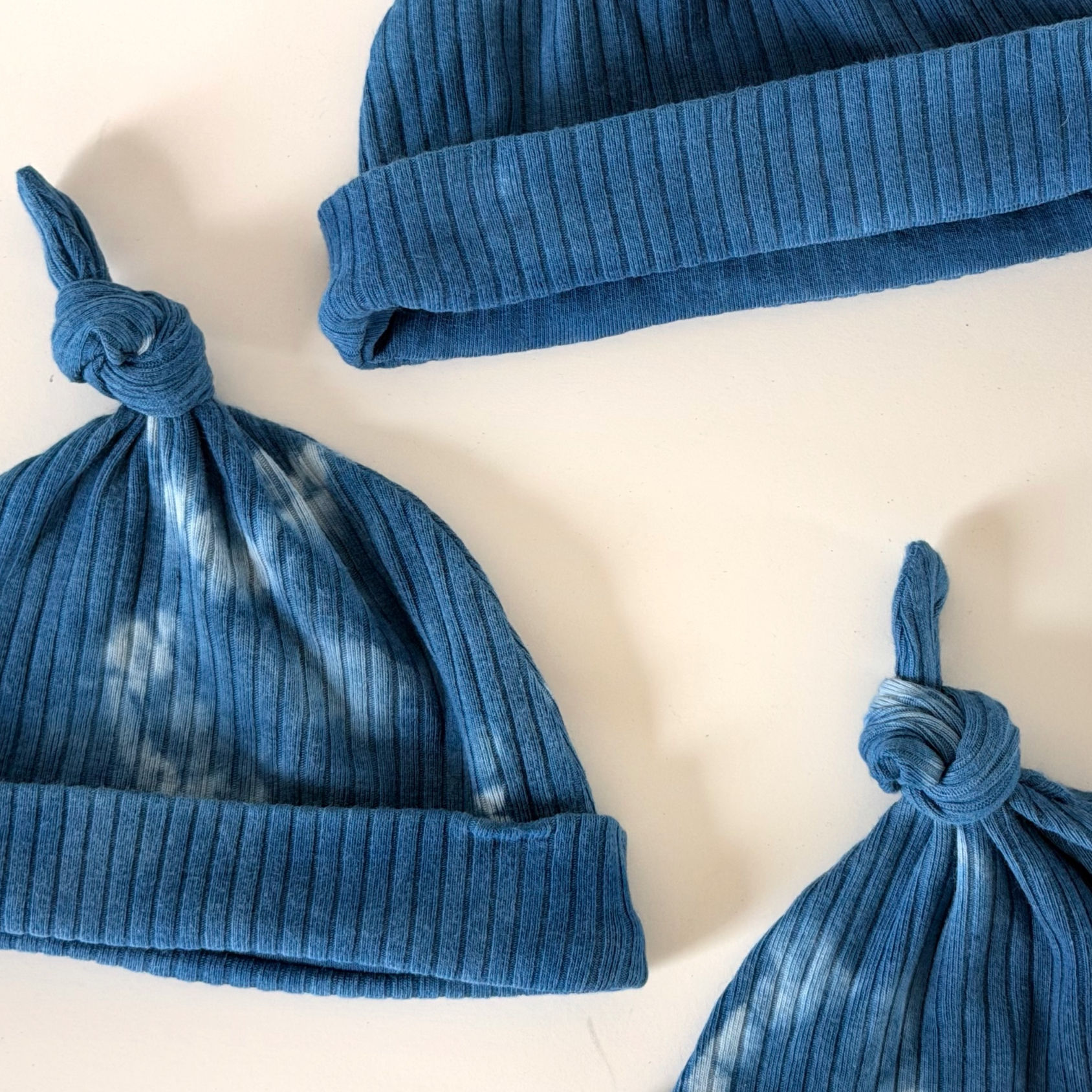 Indigo Dyed Baby Beanie