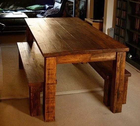 Reclaimed Wood Dining Table And Bench Set Main Reclaimed Wood Dining Table And Bench