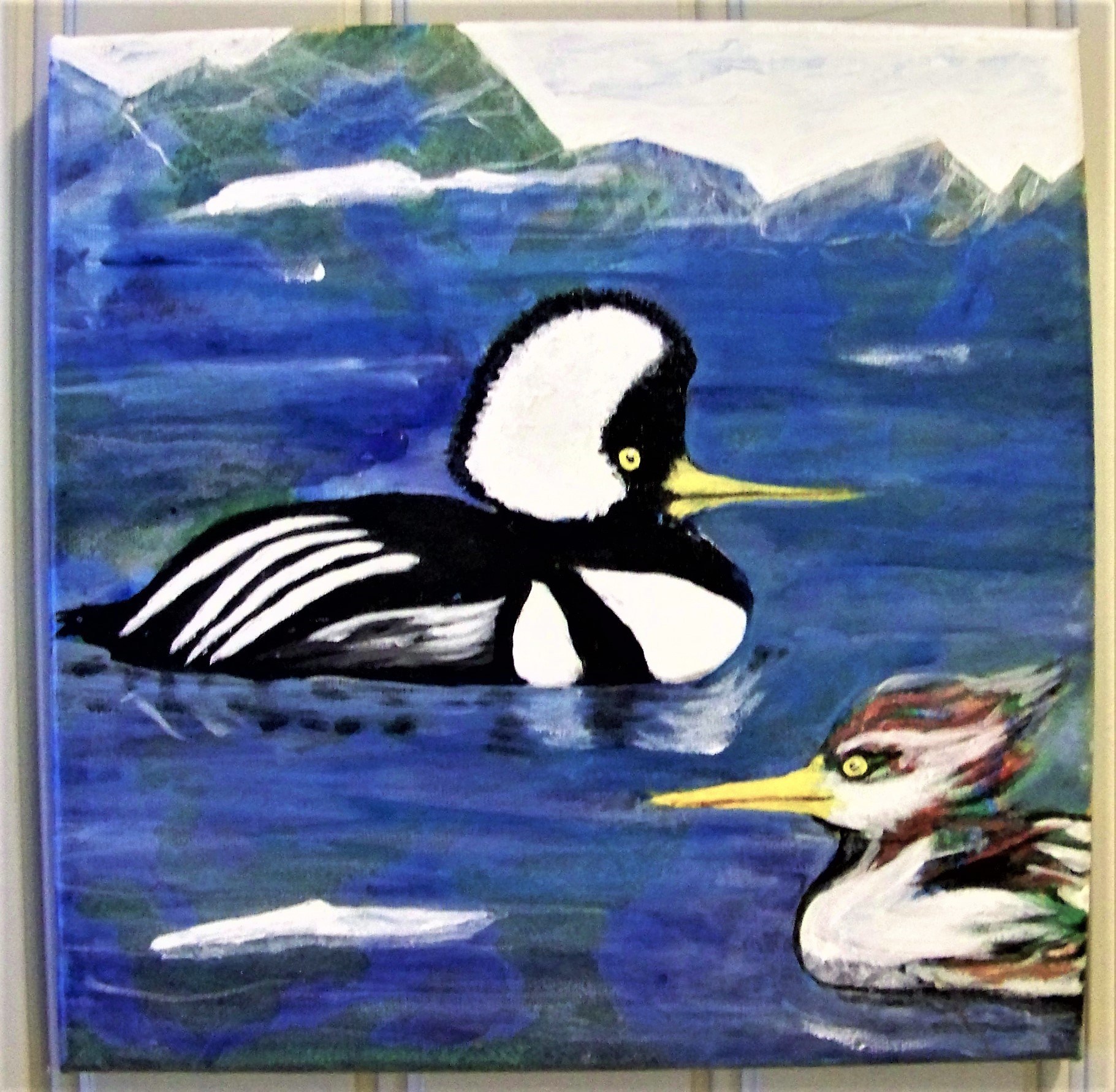 Mergansers on the Passumpsic