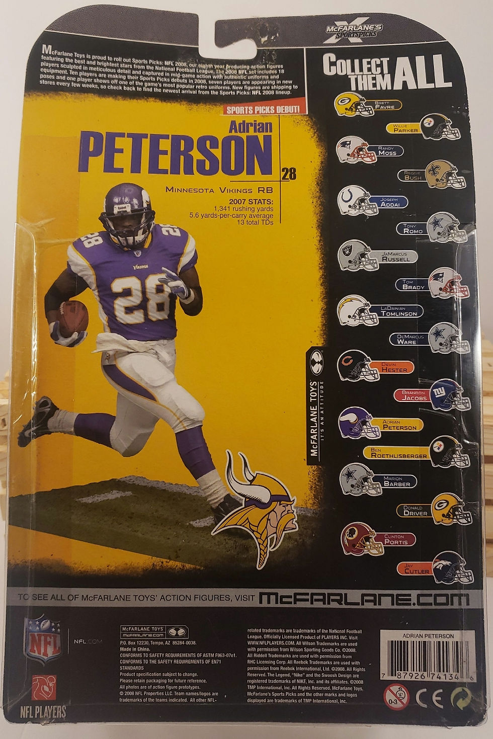 Thumbnail: McFarlane Toys NFL Sports Picks Adrian Peterson