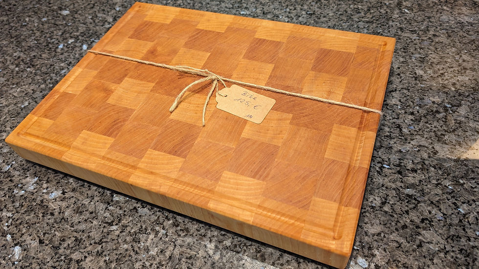 Stirnholz Schneidebrett Birke 40x29x4cm