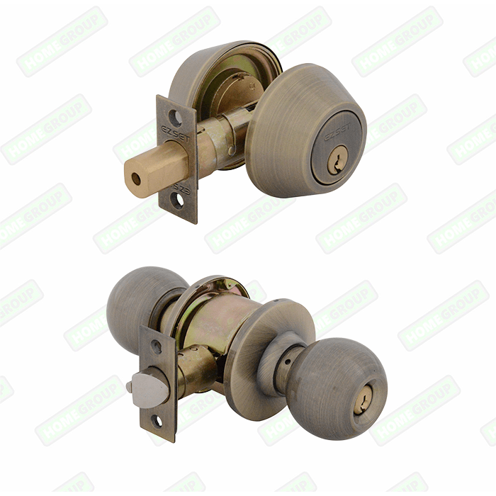 Bala Combination Knob Set - Antique Brass