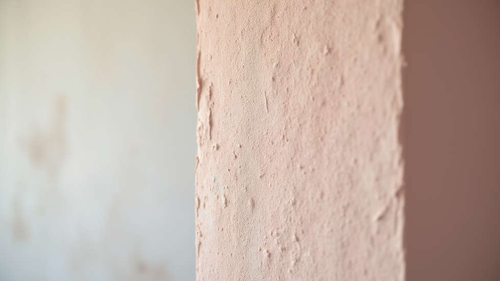 Close-up of a freshly cleaned rendered wall, showcasing the restored colors and texture