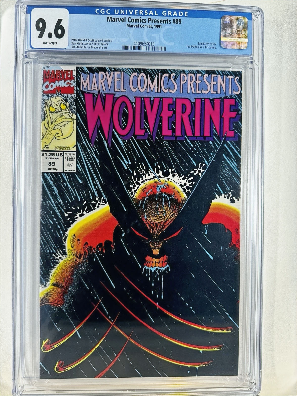 MARVEL COMICS PRESENTS #89 CGC 9.4 NM+ WP 1991 Wolverine 1st Joe Madureira