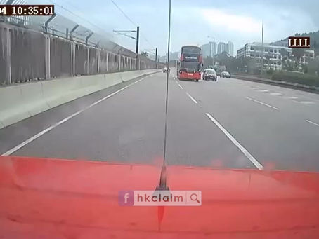 大老山公路車禍，兩男路中講數捱撞1死1傷，貨車司機被捕 (意外片段曝光)