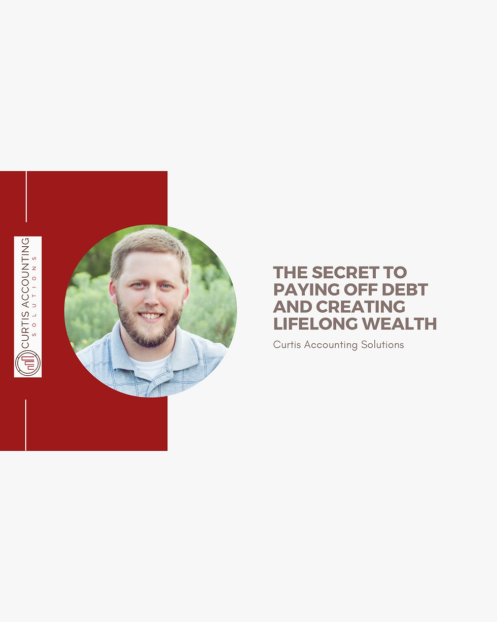 The secret to paying off debt and creating lifelong wealth