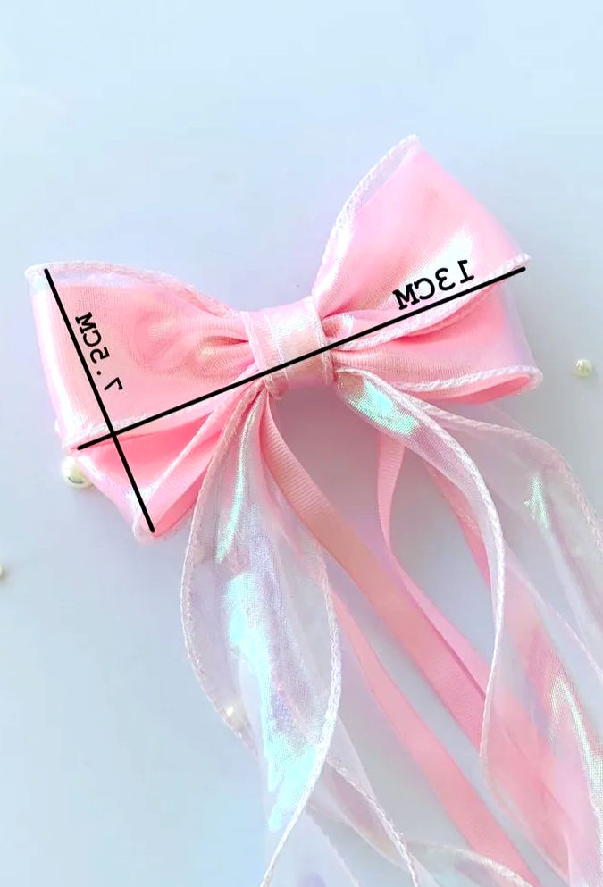 Thumbnail: PINK Long Tails Hair Bow