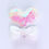 Thumbnail: Shiny White heart hair clips
