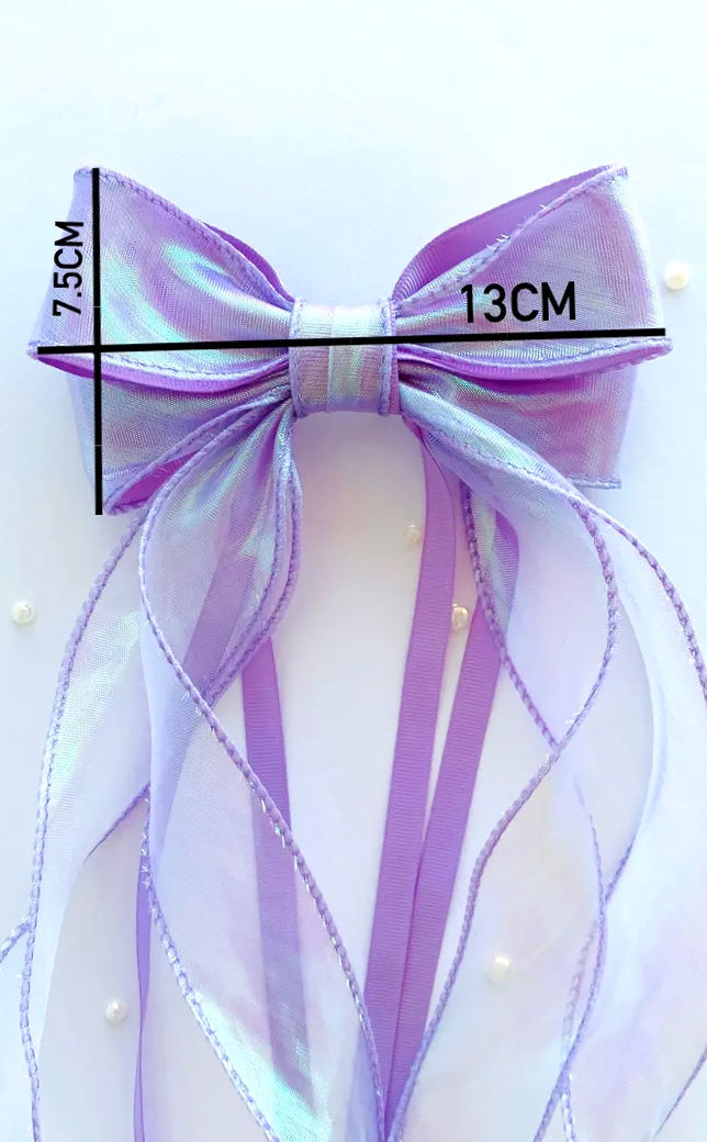Thumbnail: Purple Long Hair Bow