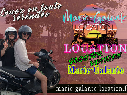 MARIE-GALANTE à scooter.