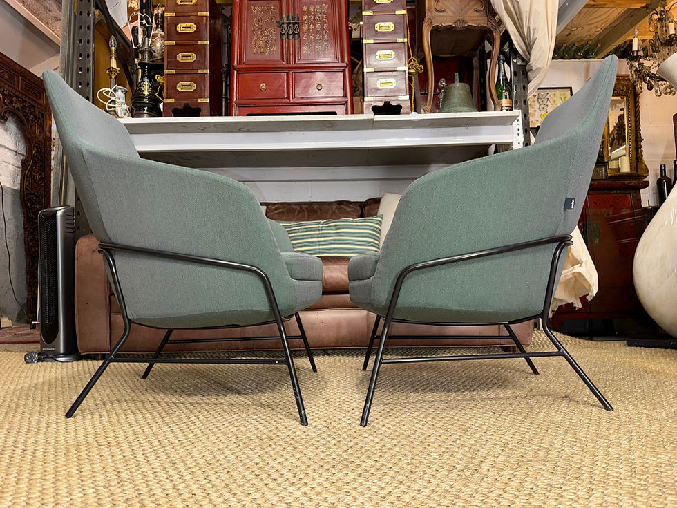 Thumbnail: Pair of Frovi Office Armchairs Reception Waiting Chairs