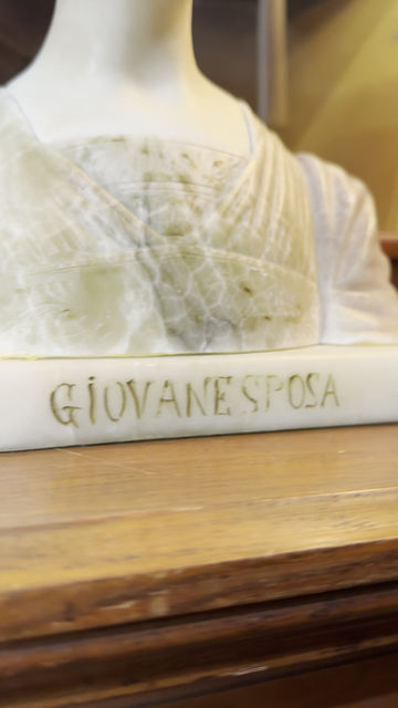 Thumbnail: After Professor Giuseppe Bessi Giovane Sposa Italian Marble bust 