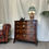Thumbnail: Antique Mahogany Georgian Bow Front Chest Of Drawers Lion Head Brass Handles