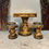 Thumbnail: Vintage Chinese Ceramic Garden Table and Stools